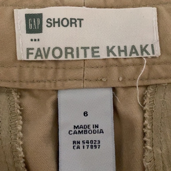 Gap Favorite Khaki Shorts Size 6 - Picture 3 of 4